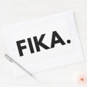 Fika Bold rechthoekige Sticker (Envelop)