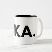 FIKA. Bold Two-tone Coffee Mok (Voorkant rechts)