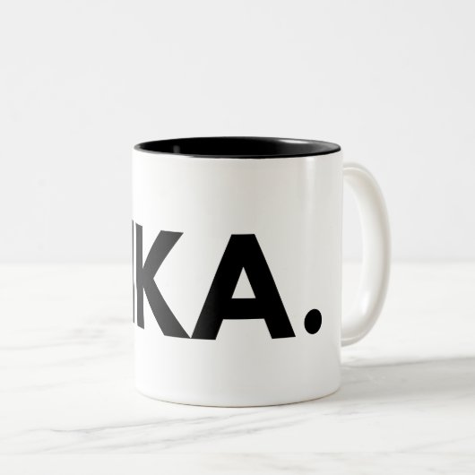 FIKA. Bold Two-tone Coffee Mok (Voorkant rechts)