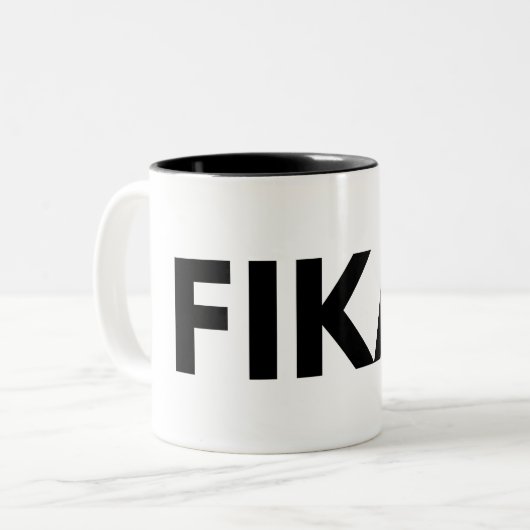 FIKA. Bold Two-tone Coffee Mok (Voorkant links)