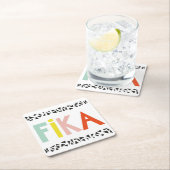 Fika Colors Black Kartonnen Onderzetters (Insitu)