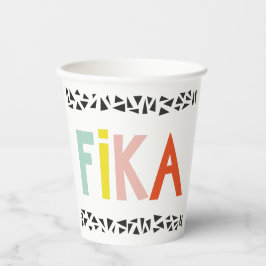 Fika Colors Black Papieren Bekers