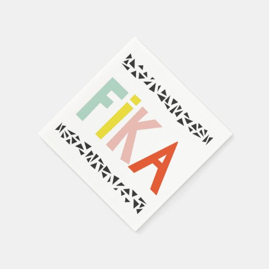 Fika Colors Black Servet (Hoek)