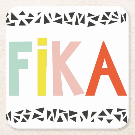 Fika Colors Paper Onderzetter (Voorkant)