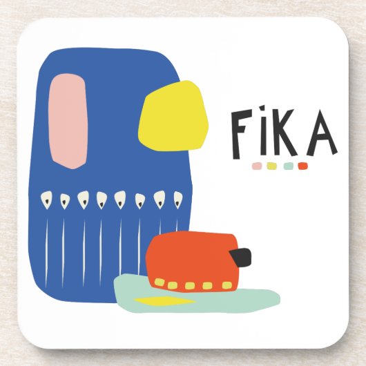 Fika Déco Beverage Coaster Bier Onderzetter (Voorkant)
