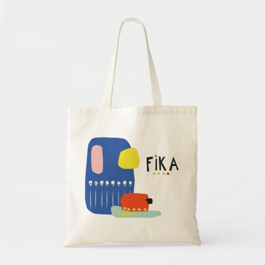 Fika Déco Canvas tas (Voorkant)