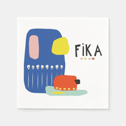 Fika Déco Paper Napkin Servet (Voorkant)