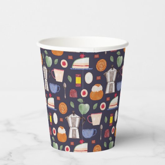 Fika (Eclipse) - Waterverf Papieren Bekers (Rechts)