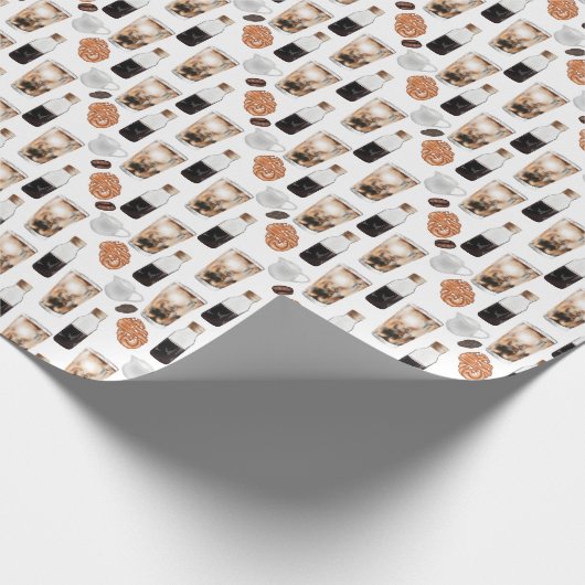 Fika - Koudbrew- en kardamom-bunkerpapier Cadeaupapier (Hoek)