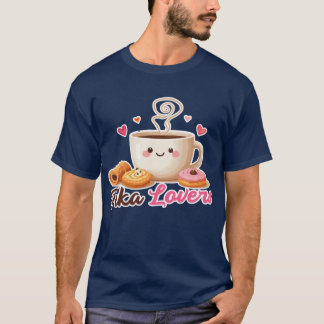 Fika Liefhebbers Mooie Zweedse Koffiepauze Gebak T-shirt