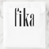 Fika Rechthoekige Sticker (Tas)