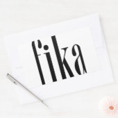 Fika Rechthoekige Sticker (Envelop)