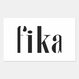 Fika Rechthoekige Sticker