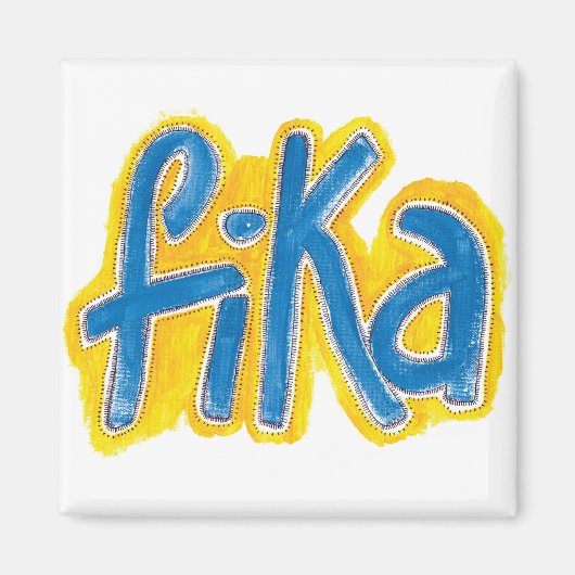 Fika Stippen Magnet (Voorkant)