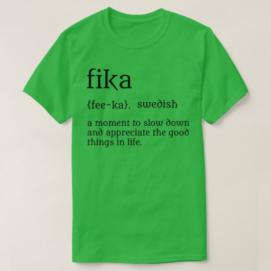 Fika T-shirt (Design voorkant)