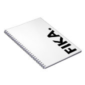 FIKA. Vet zwart-wit Notitieboek (Rechterzijde)