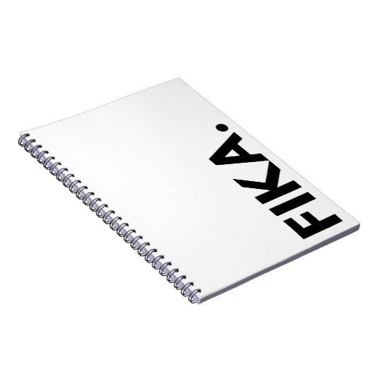 FIKA. Vet zwart-wit Notitieboek (Rechterzijde)