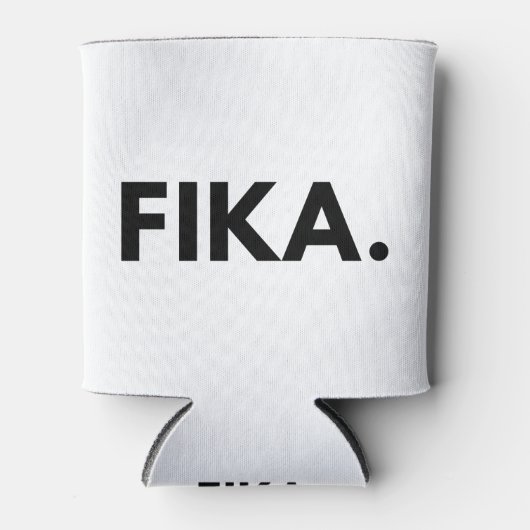 FIKA. Vet zwart-witte Koelbox Blikjeskoeler (Voorkant)
