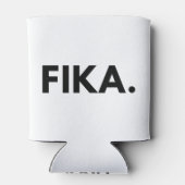 FIKA. Vet zwart-witte Koelbox Blikjeskoeler (Achterkant)
