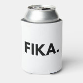 FIKA. Vet zwart-witte Koelbox Blikjeskoeler (Blikje Achterkant)