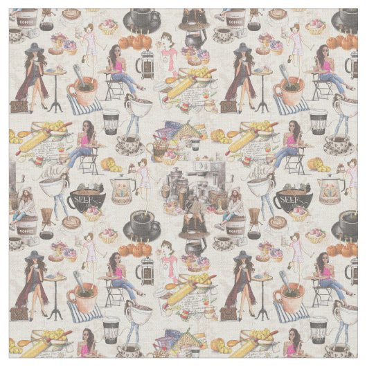 Fika Zweedse koffiepauze Stof (Close Up)