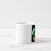 Fikeshot door het wiel espresso kop (Voorkant)