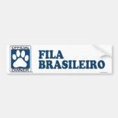 Fila Brasileiro Blue Bumpersticker (Voorkant)