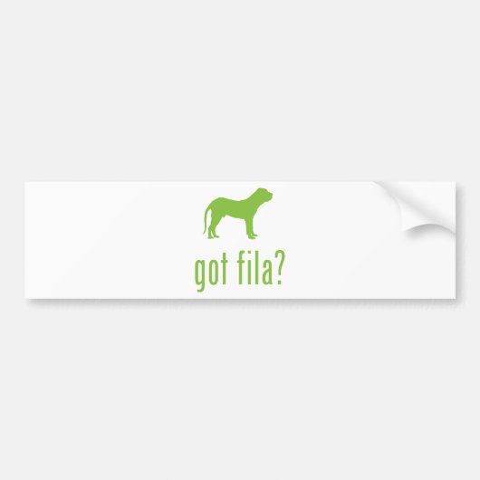 Fila Brasileiro Bumpersticker (Voorkant)