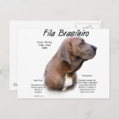Fila Brasileiro Geschiedenisontwerp Briefkaart (Voorkant / Achterkant)