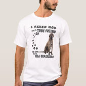 Fila Brasileiro Quote Mam Dad Print, Braziliaanse  T-shirt (Voorkant)