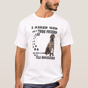 Fila Brasileiro Quote Mam Dad Print, Braziliaanse  T-shirt