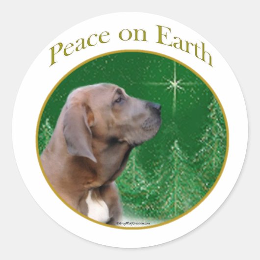 Fila Brasileiro Vrede Ronde Sticker (Voorkant)