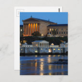 Filadelphia Art Museum en Fairmount Water Works Briefkaart (Voorkant / Achterkant)