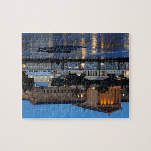 Filadelphia Art Museum en Fairmount Water Works Legpuzzel (Horizontaal)