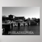 Filadelphia Art Museum en Water Poster (Voorkant)