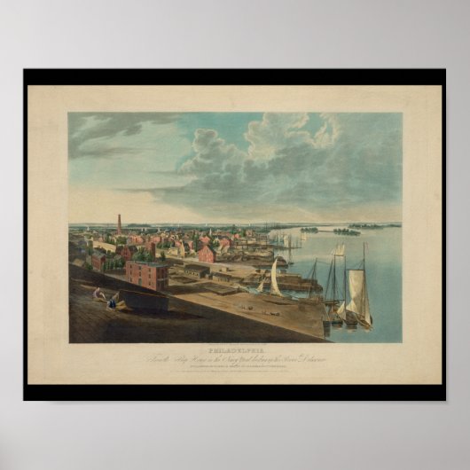 Filadelphia Navy Yard Ship House PA Print (Voorkant)