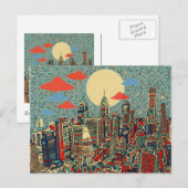 filadelphia skyline briefkaart (Voorkant / Achterkant)