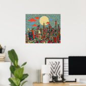 filadelphia skyline poster