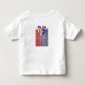 FilAm, Mixed Philippines en USA Flag, Cute Kind Kinder Shirts (Achterkant)