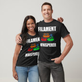 Filament Whisperer 3D-printer 3D-printen T-shirt (Unisex)
