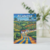 Filandia Colombia Travel Briefkaart (Staand voorkant)