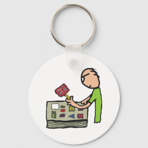 Filatelie Postzegelverzameling Sleutelhanger