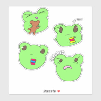 Filbert and his many expressions  sticker