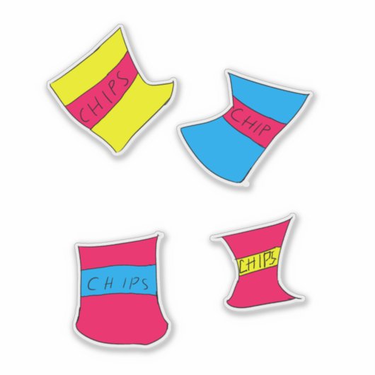 Filbert's different varieties of chips stickers (Voorkant)