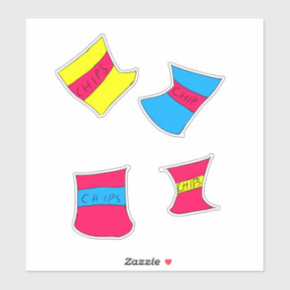 Filberts verschillende soorten chipsstickers  sticker