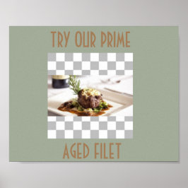 FILET MIGNON POSTER MENU KUNST