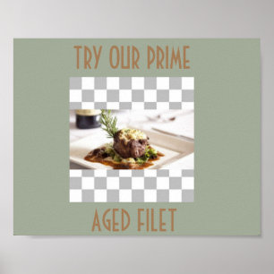 FILET MIGNON POSTER MENU KUNST
