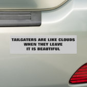 Filetailgaters: Als wolken. Weggaan en het is prac Bumpersticker (Op auto)