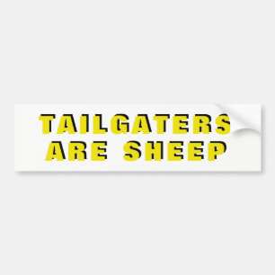 Filetailgers Zijn Schapen Geel en Zwart Breed Bumpersticker