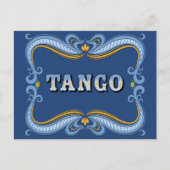 Filete Fileteado Porteño Argentine Tango Sign Briefkaart (Voorkant)